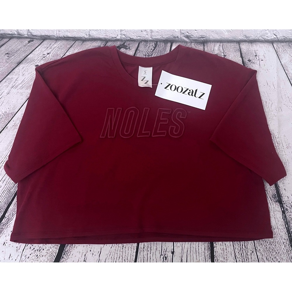 ZooZatz‎ Noles Florida State Seminoles Cropped Tshirt NWTs Small